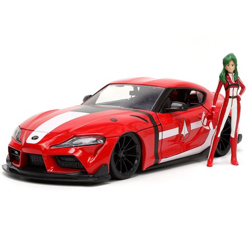 Robotech Hollywood Rides 2020 Toyota Supra 1:24 Scale Die-Cast Metal Vehicle with Miriya Sterling Figure