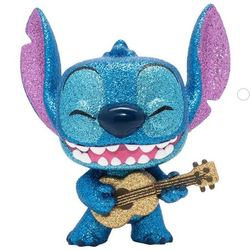 Lilo & Stitch Stitch with Ukulele Diamond Glitter Pop! Vinyl Figure