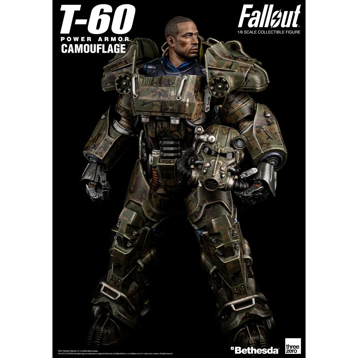 Fallout T-60 Camouflage Power Armor 1:6 Scale Action Figure – Action ...