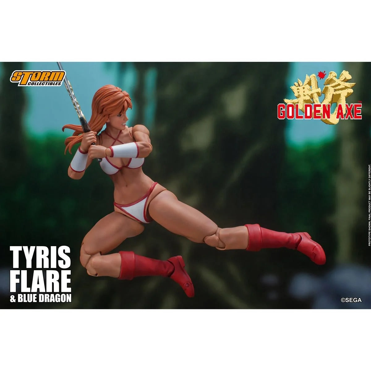 Golden Axe Tyris Flare and Blue Dragon 1:12 Scale Figure