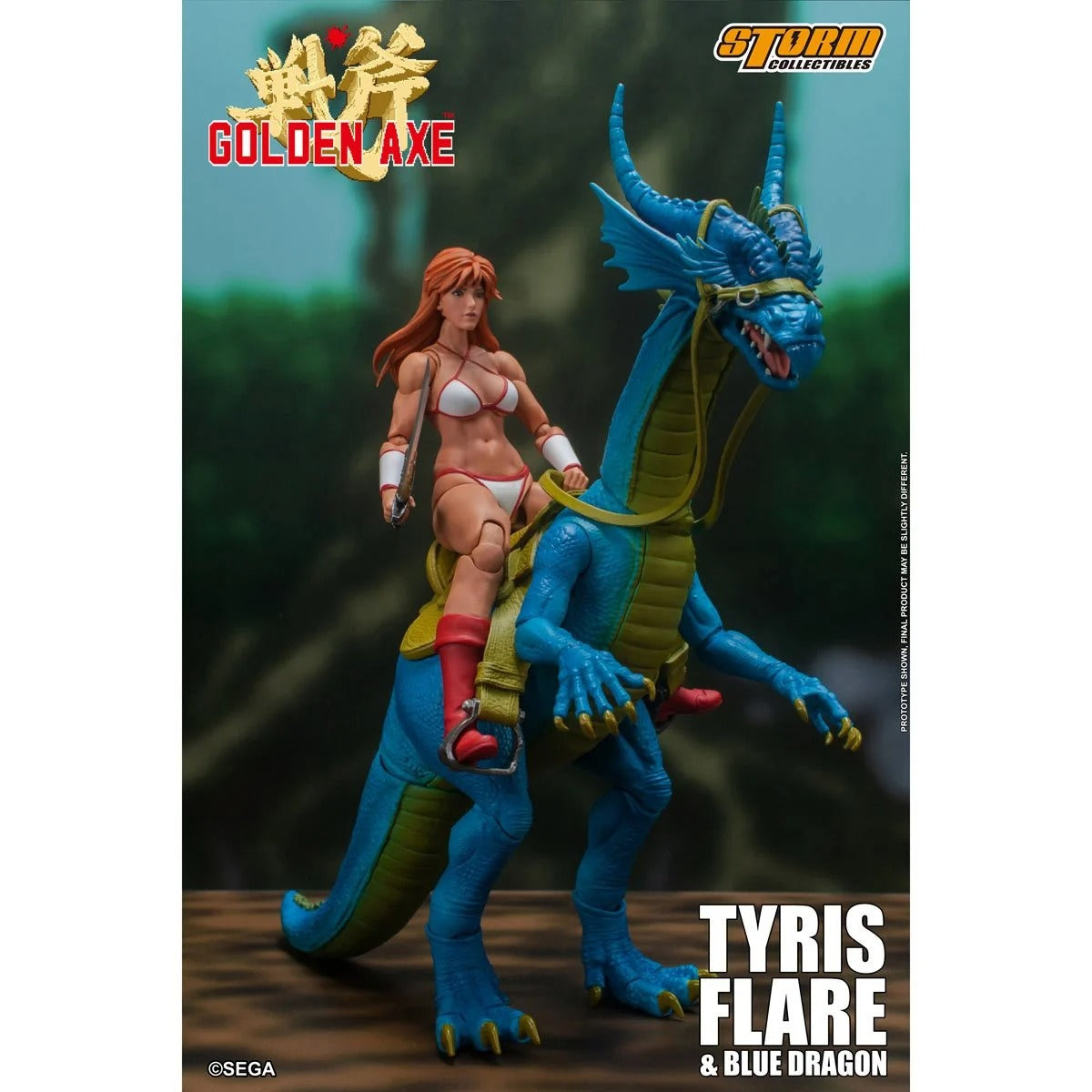 Golden Axe Tyris Flare and Blue Dragon 1:12 Scale Figure