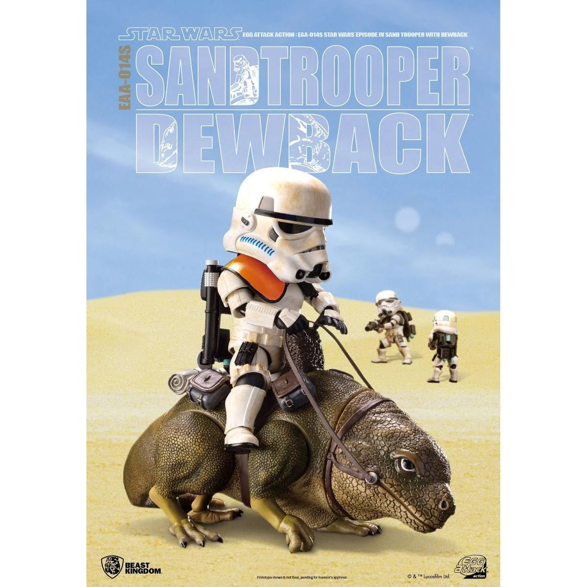 Star Wars Dewback and Sandtrooper Egg Attack Figure - PX