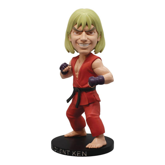 Street Fighter Violent Ken 8-Inch Polystone Bobblehead - Convention Exclusive