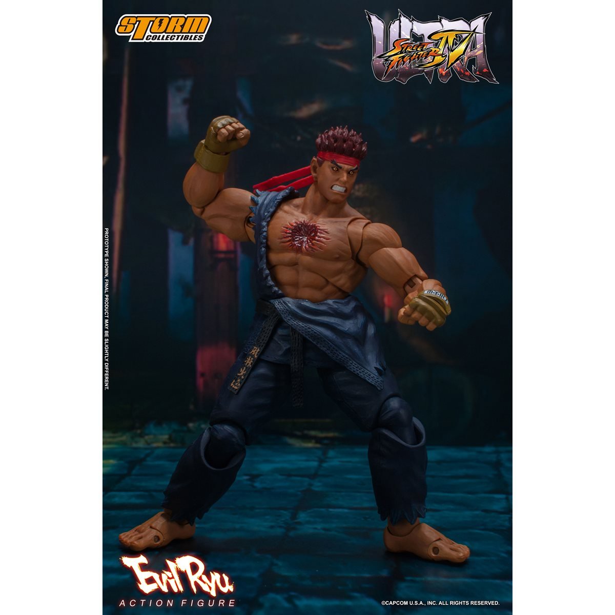 Ultimate Street Fighter IV Evil Ryu 1:12 Scale Action Figure