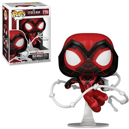 Spider-Man Miles Morales Game Crimson Cowl Suit Pop! Vinyl Figure