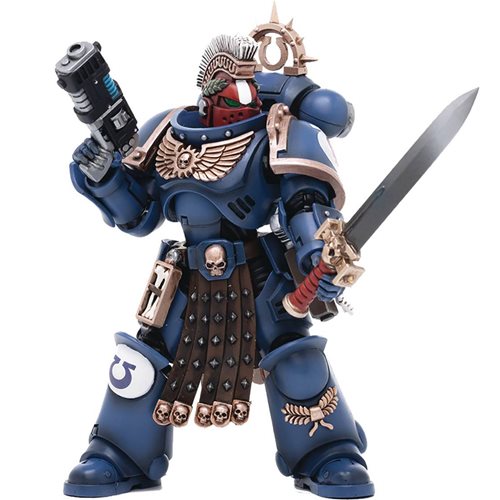 Joy Toy Warhammer 40,000 Ultramarines Veteran Sergeant Icastus 1:18 Scale Action Figure